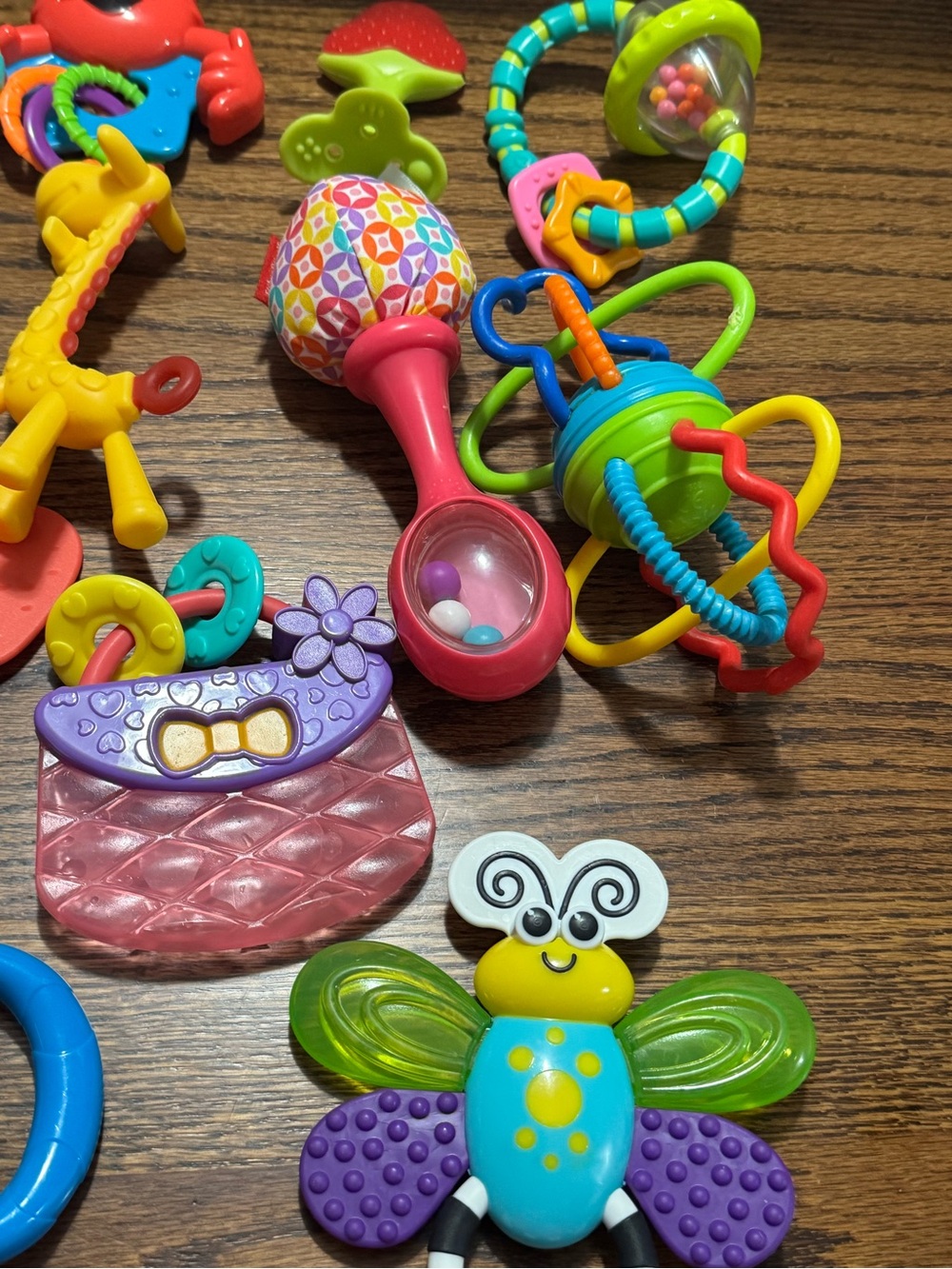 Colorful Baby Teething & Rattle Toy Set - Multi-Color - Picture 2 of 3